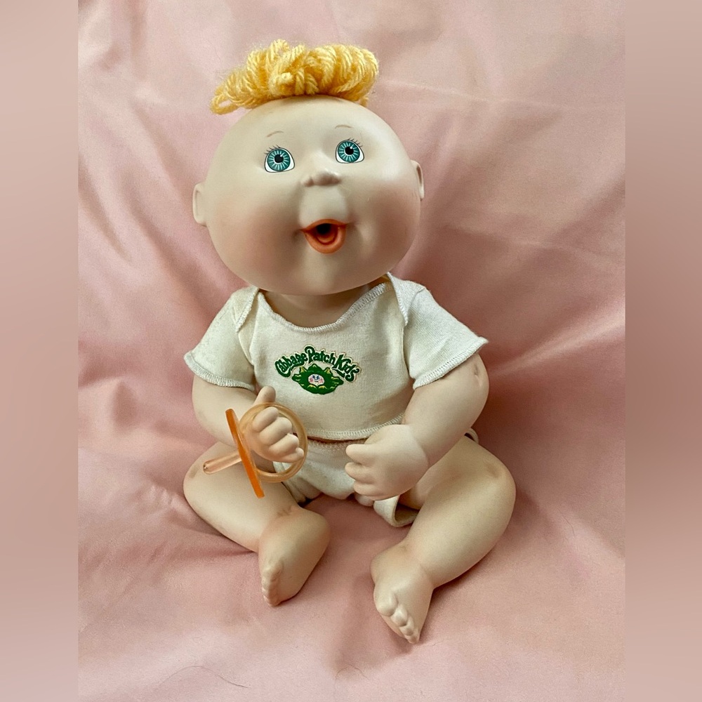 Baby Doll with Orange Pacifier - Picture 3 of 5
